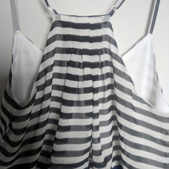 JusFab/Double Zero Stripe Blouson Dress- Size S - Picture 6 of 8